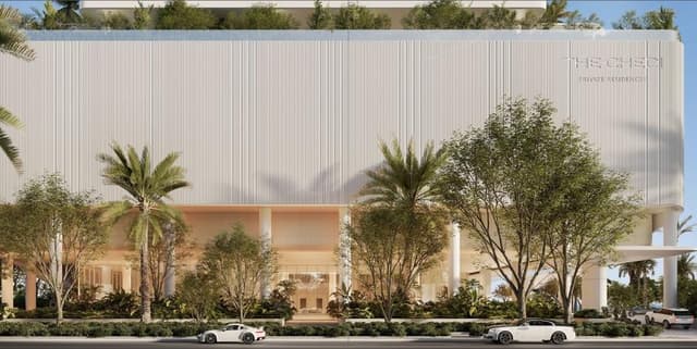 Building design at The Chedi Private Residences in Barsha Heights