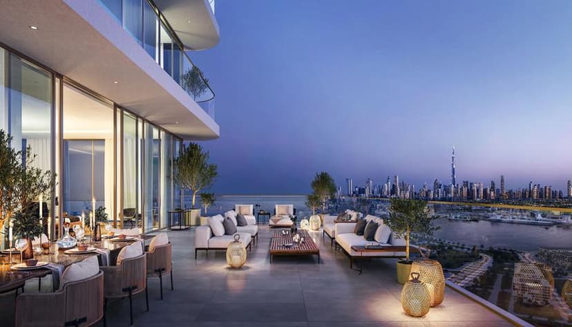 Building facade at LIV Maritime by LIV Developer in Dubai Maritime City
