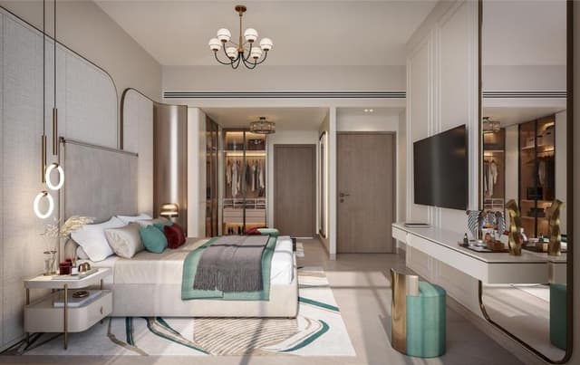 Dubai Sports City - Living space at Vega Residence