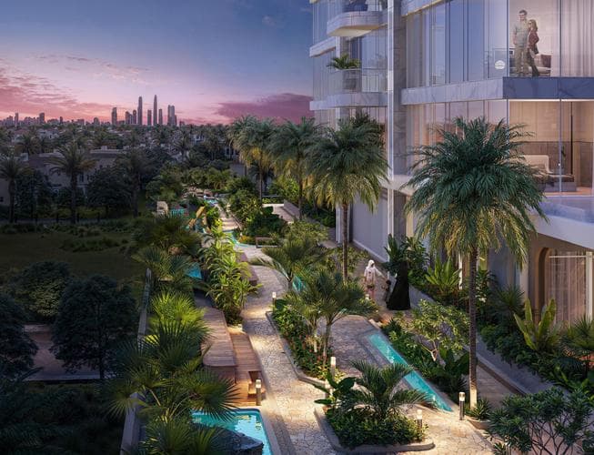 Indoor area at Vega Residence by Acube Developments in Dubai Sports City