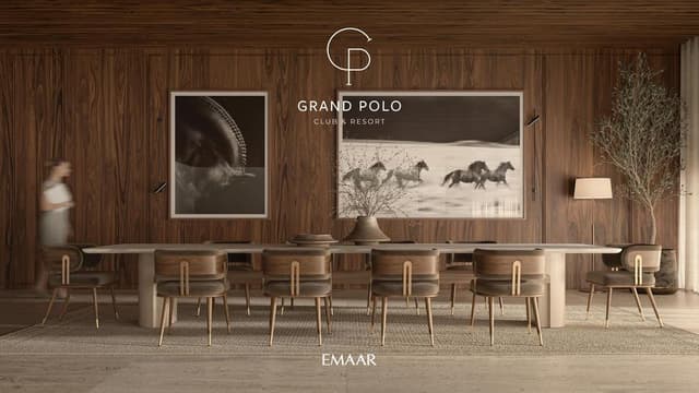 Living space at Grand Polo Club and Resort by Emaar Properties