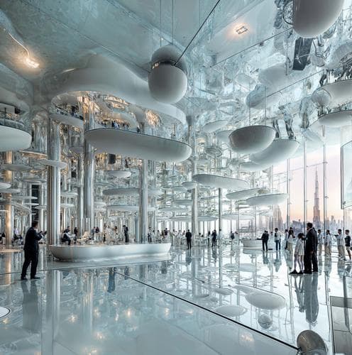 Al Satwa - Indoor area at Burj Azizi