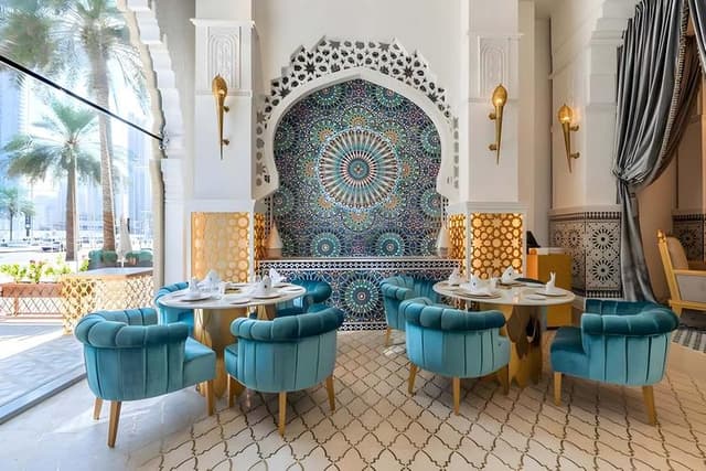Living space at Burj Azizi in Al Satwa