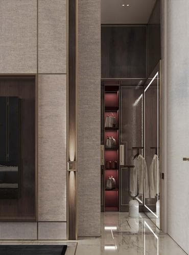 Apartment interior at Burj Azizi by Azizi developments