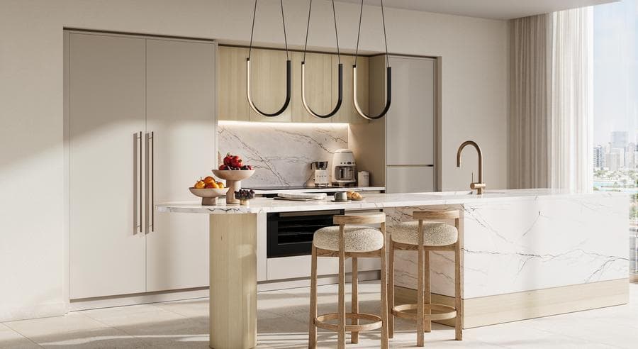 Mohammed Bin Rashid City - Living space at Naya Residences