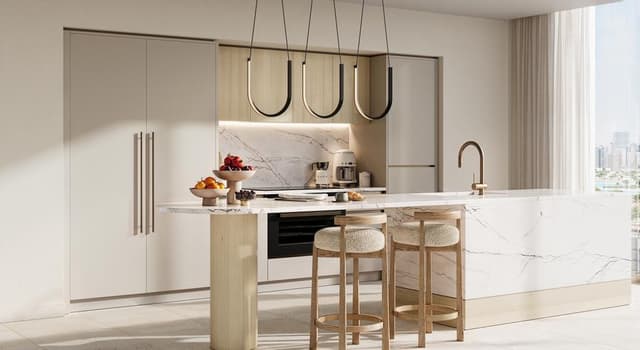 Mohammed Bin Rashid City - Living space at Naya Residences