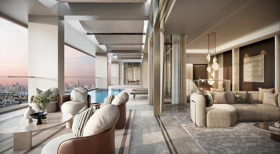 Indoor area at Naya Residences by Nakheel Properties in Mohammed Bin Rashid City