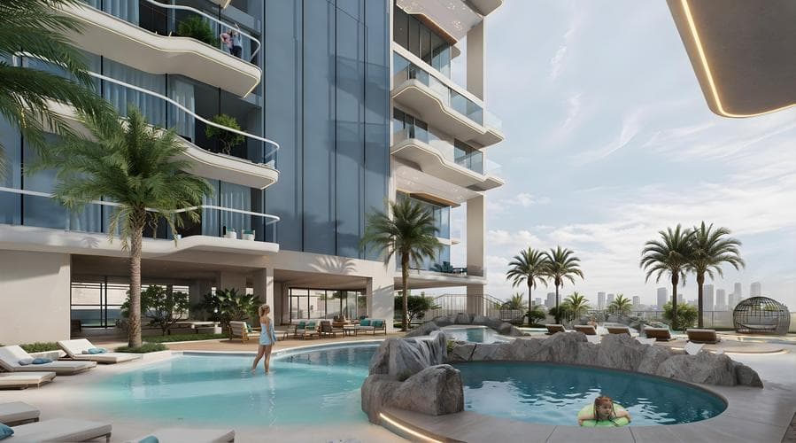 Building facade at REEF 999 by Reef Developments in Al Furjan