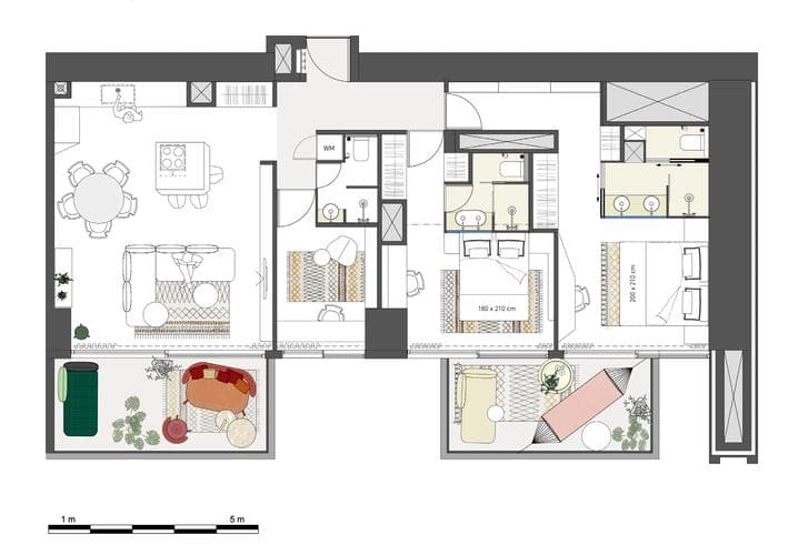Interior at 25hours Heimat by East & West Properties in DIFC