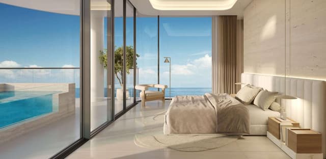 Dubai Island - Living space at Esmé Beach Residences