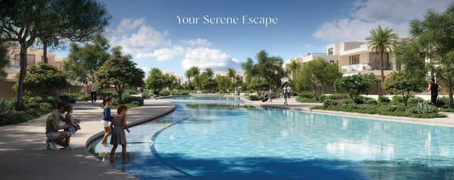 Building facade at The Oasis – Address Branded Villas by Emaar Properties in The Oasis
