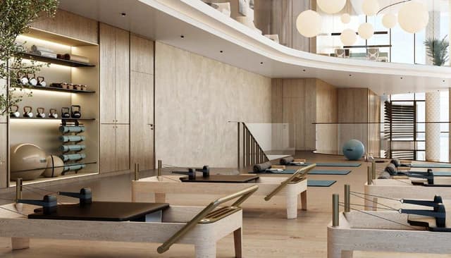 Building design at Sensia in Dubai Maritime City