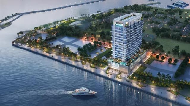 Front entrance at Azura Residences