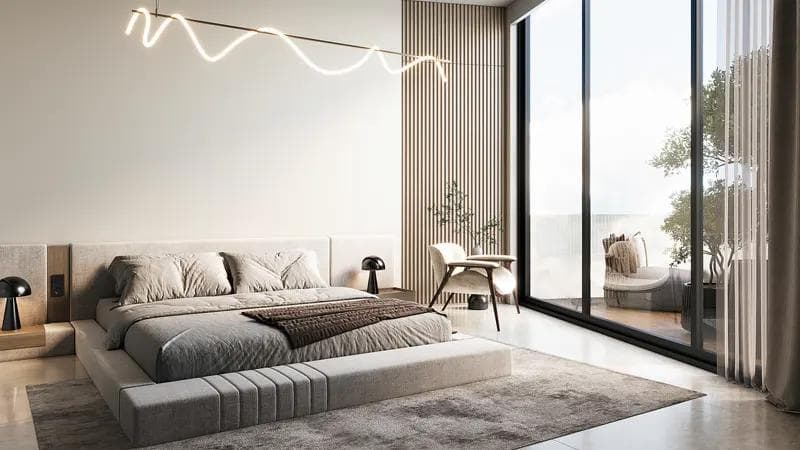 Indoor area at Azura Residences by IGO in Dubai Island