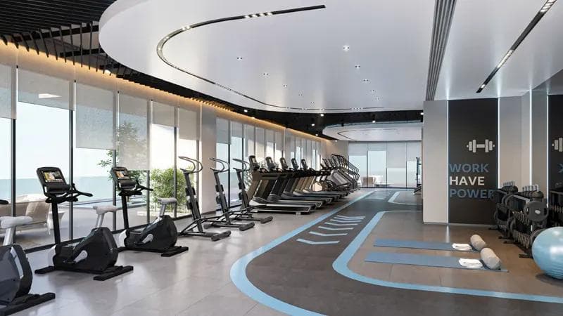 Building design at Azura Residences in Dubai Island