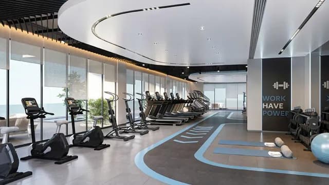Building design at Azura Residences in Dubai Island