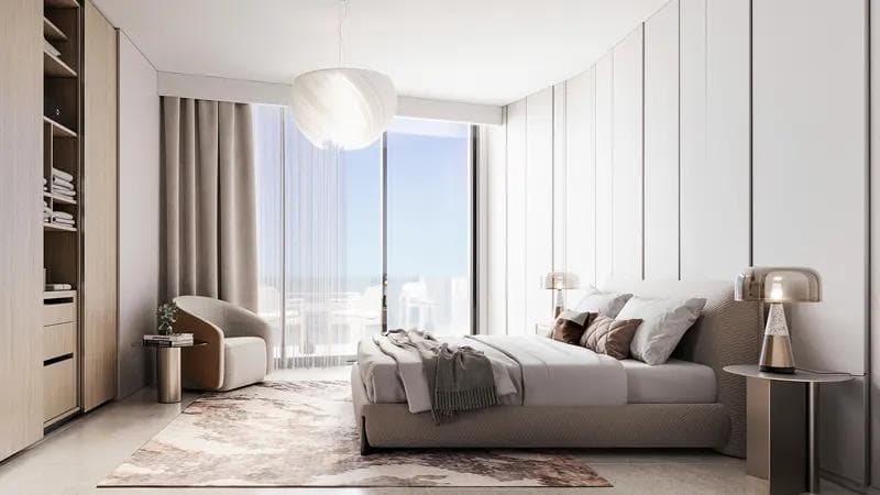Dubai Island - Living space at Azura Residences