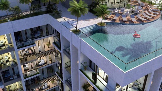 Building design at Lumière Heights in Al Jaddaf