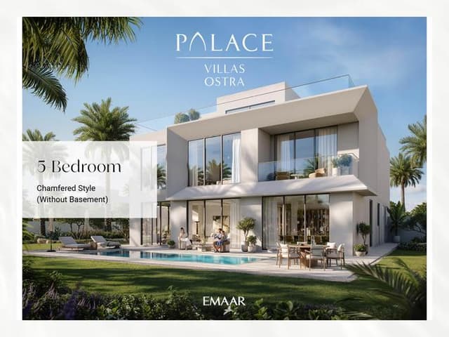 Building facade at Oasis Palace Ostra by Emaar Properties in The Oasis