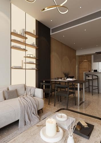 Building facade at Coventry Gardens II by GFS Properties in Dubai Land Residence Complex