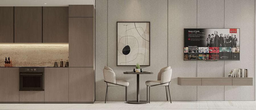 Room design at 105 Residences by Kamdar developments