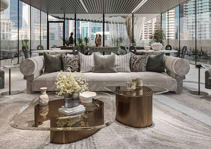 Jumeirah Garden City - Living space at Mayfair Gardens