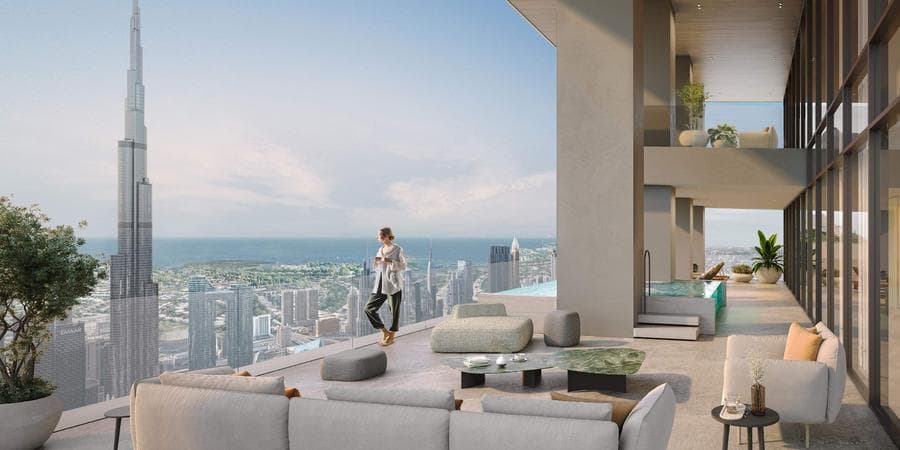 Living space at Rixos in Downtown