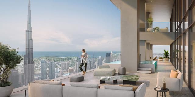 Living space at Rixos in Downtown