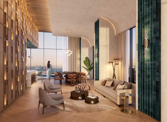 Living space at Rixos by East & West Properties in Downtown