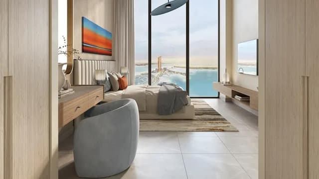 Building facade at Al Hamra Waterfront by Al Hamra Real Estate Development LLC in Al Hamra Village
