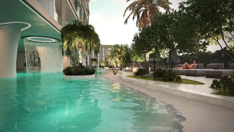Dubai Land Residence Complex - Living space at Peace Lagoons