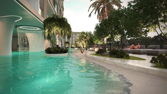Dubai Land Residence Complex - Living space at Peace Lagoons