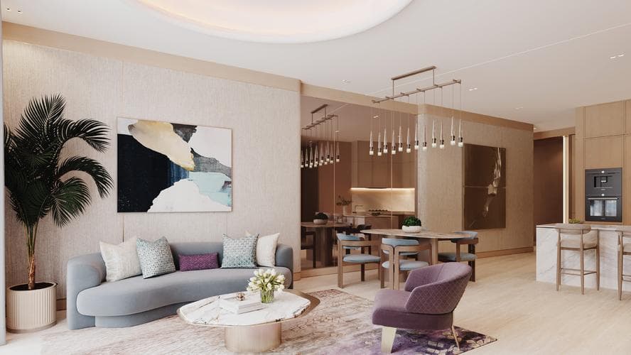 Room design at Taj Wellington Mews Residences by BNW