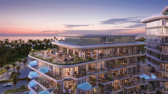 Marjan Island - Living space at Taj Wellington Mews Residences