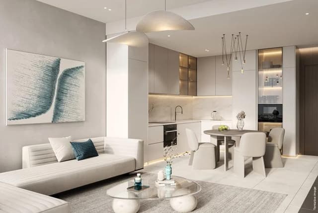 Interior at REEF 998 in Dubai Land Residence Complex