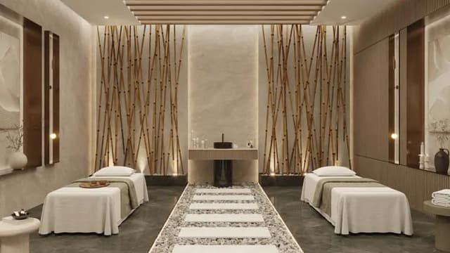 Living space at Samana Ocean Pearl by Samana Developers