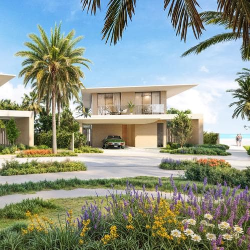 Building facade at The View Island by Ajmal Makan Real Estate Development in Ajmal Makan City