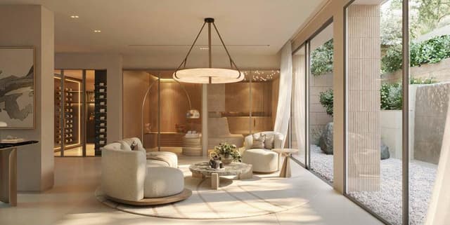 Building facade at Firoza Residences by Ever Glory in Dubai Island