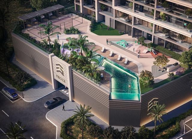 Front entrance at Firoza Residences