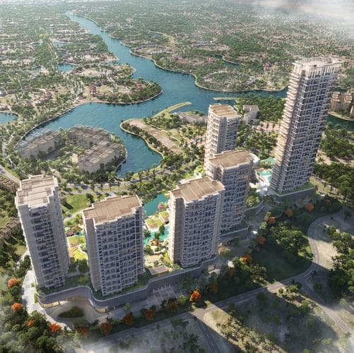 Jumeirah Islands - Living space at The West Residence – Serenia District