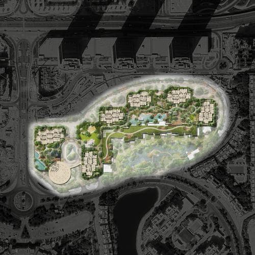 Indoor area at The West Residence – Serenia District by Palma Development in Jumeirah Islands