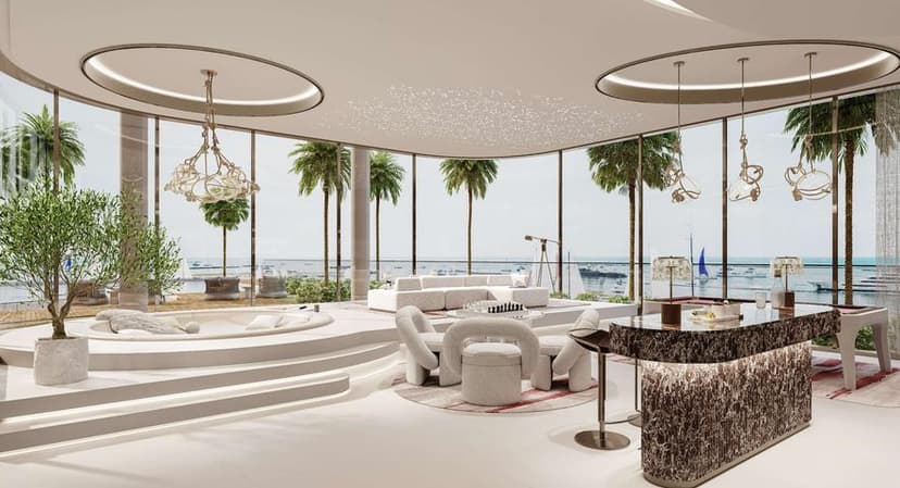 Côtier House Building facade in Dubai Island