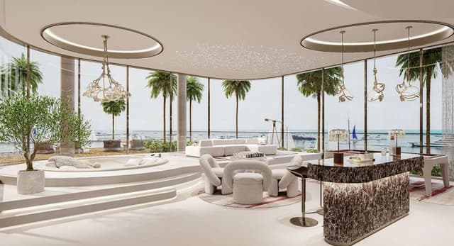 Côtier House Building facade in Dubai Island