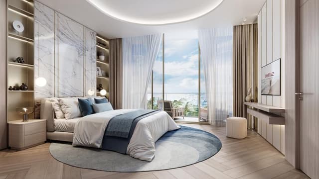 Building facade at Beach Walk Grand by imtiaz in Dubai Island