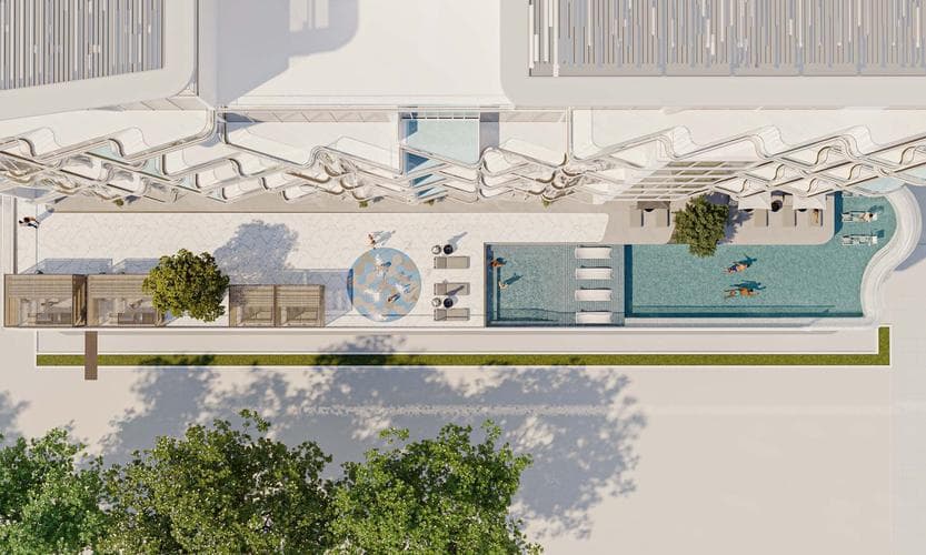 Dubai Island - Exterior view at Iluka Residences