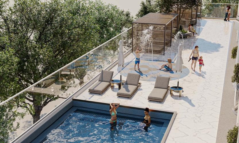 Building design at Iluka Residences by Ms Homes in Dubai Island