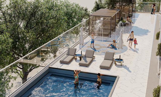 Building design at Iluka Residences by Ms Homes in Dubai Island
