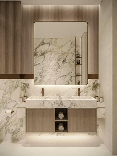Apartment interior at Iluka Residences in Dubai Island