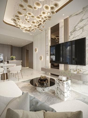 Living space at Iluka Residences by Ms Homes