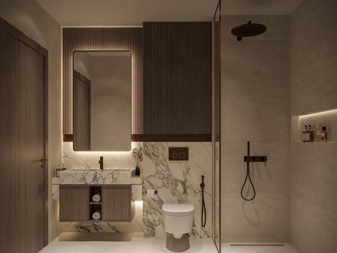 Dubai Island - Indoor area at Iluka Residences